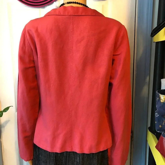 J.Jill Linen Blend Women Button Down Shirt Jacket Blouse Size 4 - Picture 2 of 6